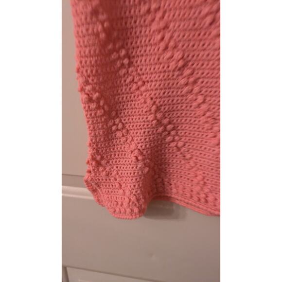 Specially Handmade by Josette Vintage Coral Pink Knit Shirt Vintage, Cottagecore - Picture 4 of 6